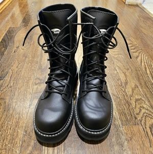 Avenger Fortune Women's Composite Toe Work Combat Boots Matte Black
